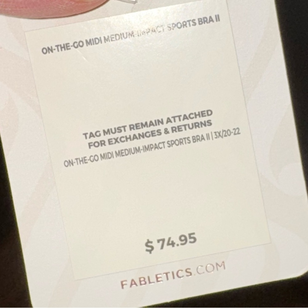 NWT Fabletics Camo Print Women's Sports Bra 3XL - Picture 4 of 4